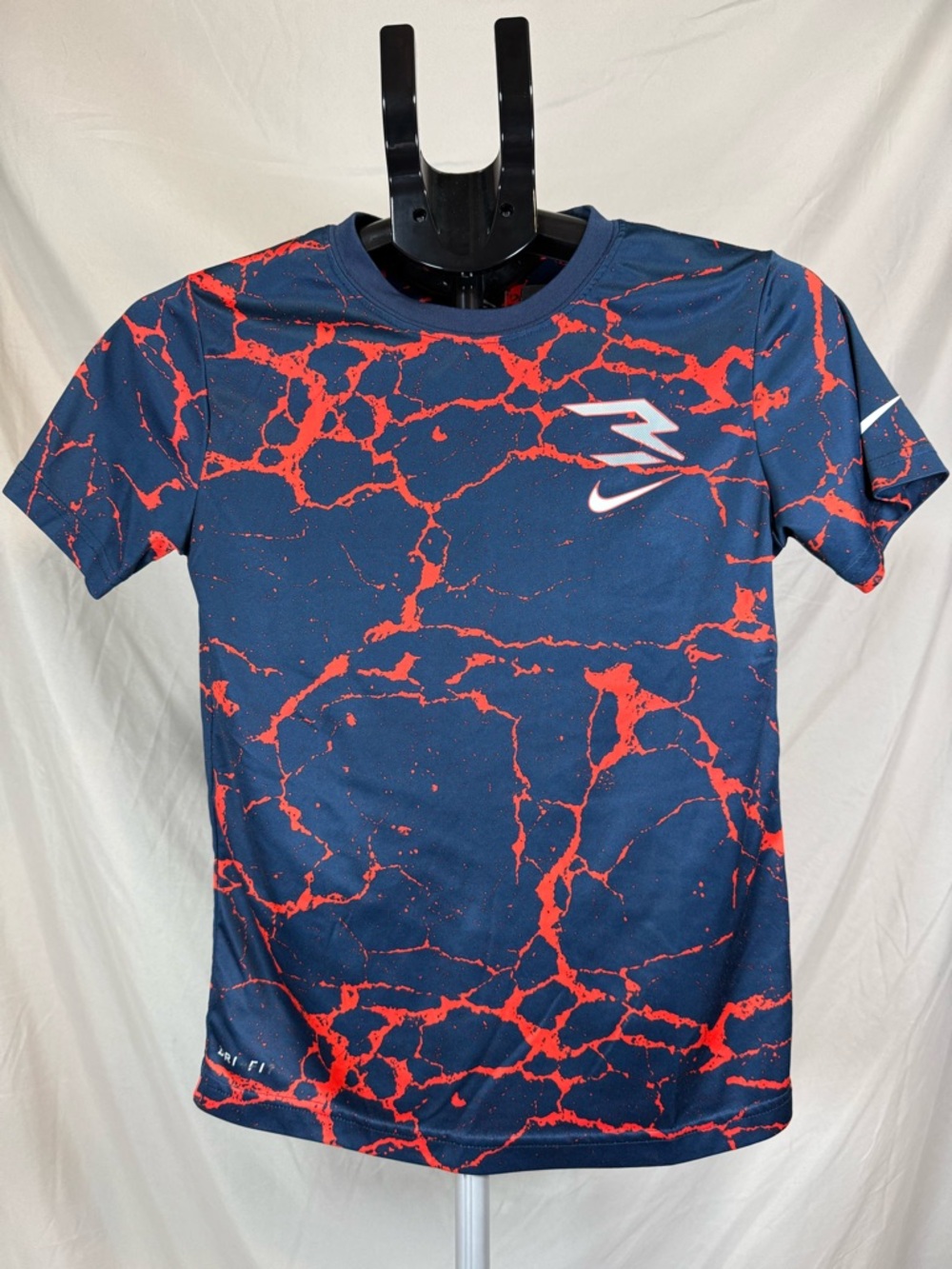 Nike 3BRAND Storm Surge Tee ⚡️ Red Lightning Graphic‎ Youth Medium